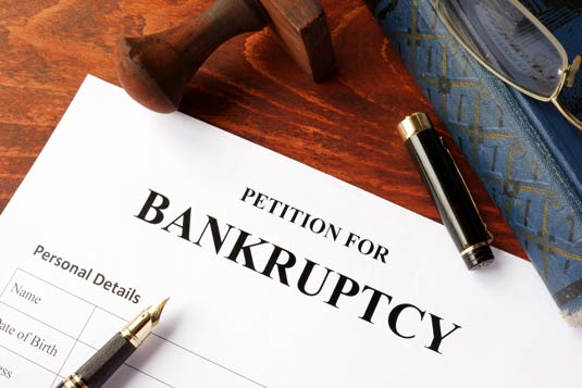 Bankruptcy paperwork in Milwaukee