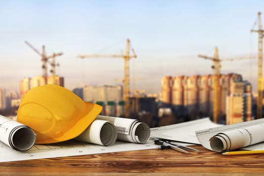 Construction Site and Hard Hat