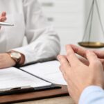 Lawyer is consulting businessman_s