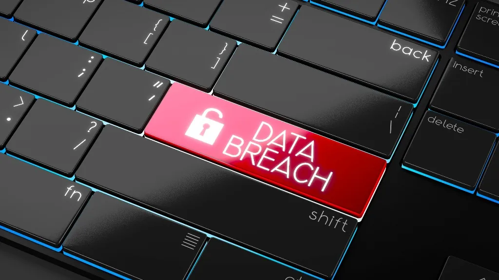Red Data Breach button